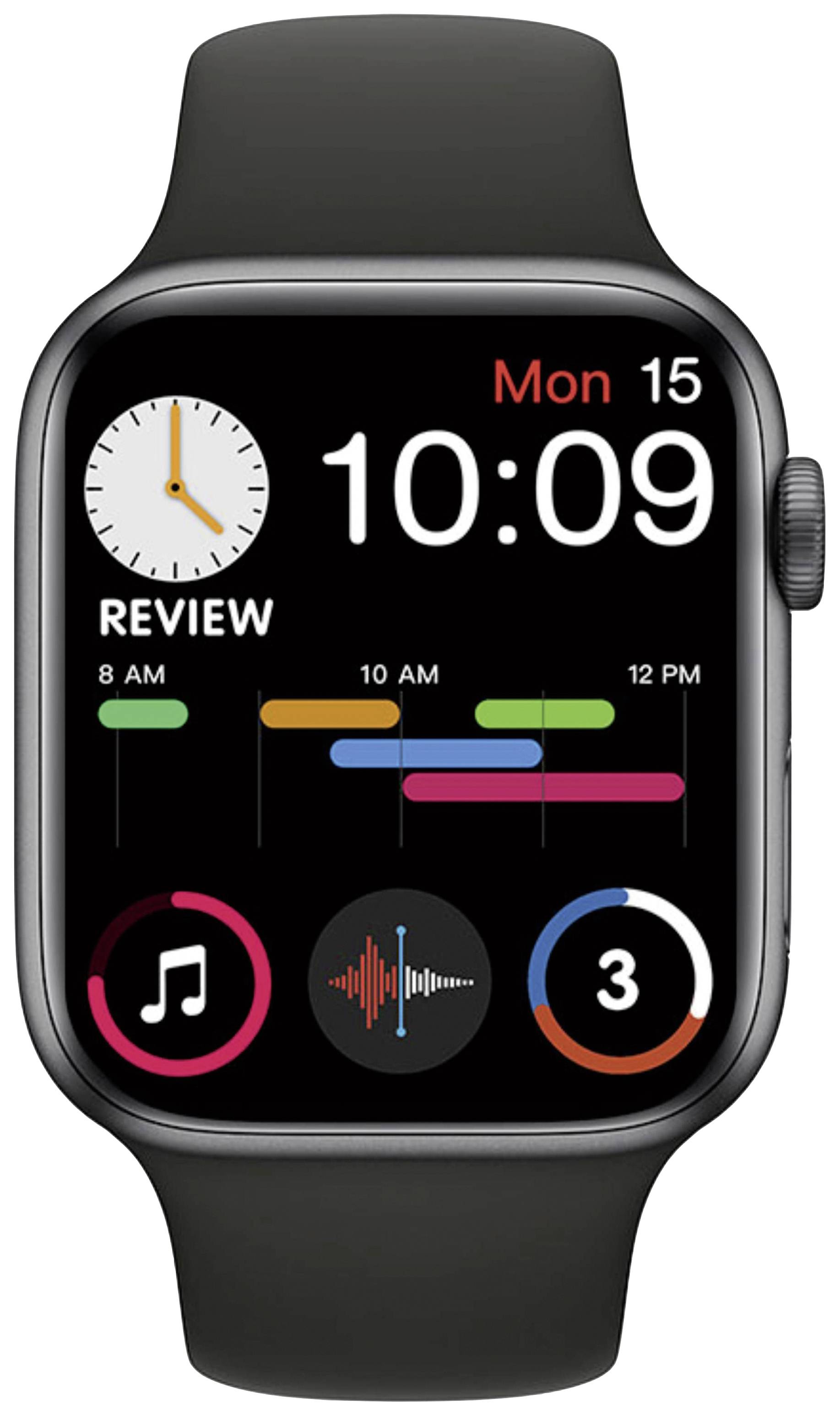 JayTech Y58 Smartwatch 44 mm Black-1