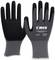 Two black work gloves with grey cuff, labelled 'Cimco Standard Skinny Flex', suitable for safety and flexibility.