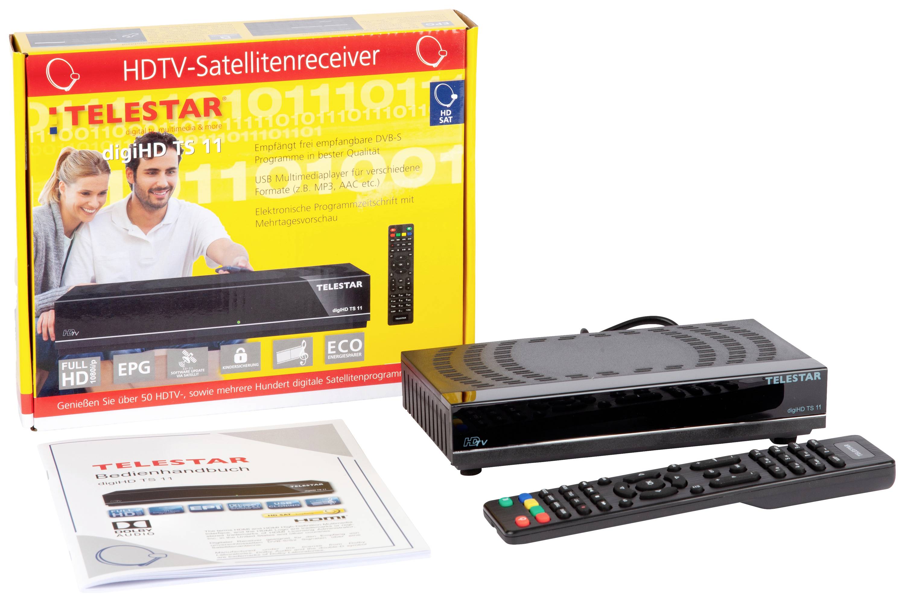Telestar digiHD TS 11 HD SAT receiver Single cable distribution No. of tuners: 1-2