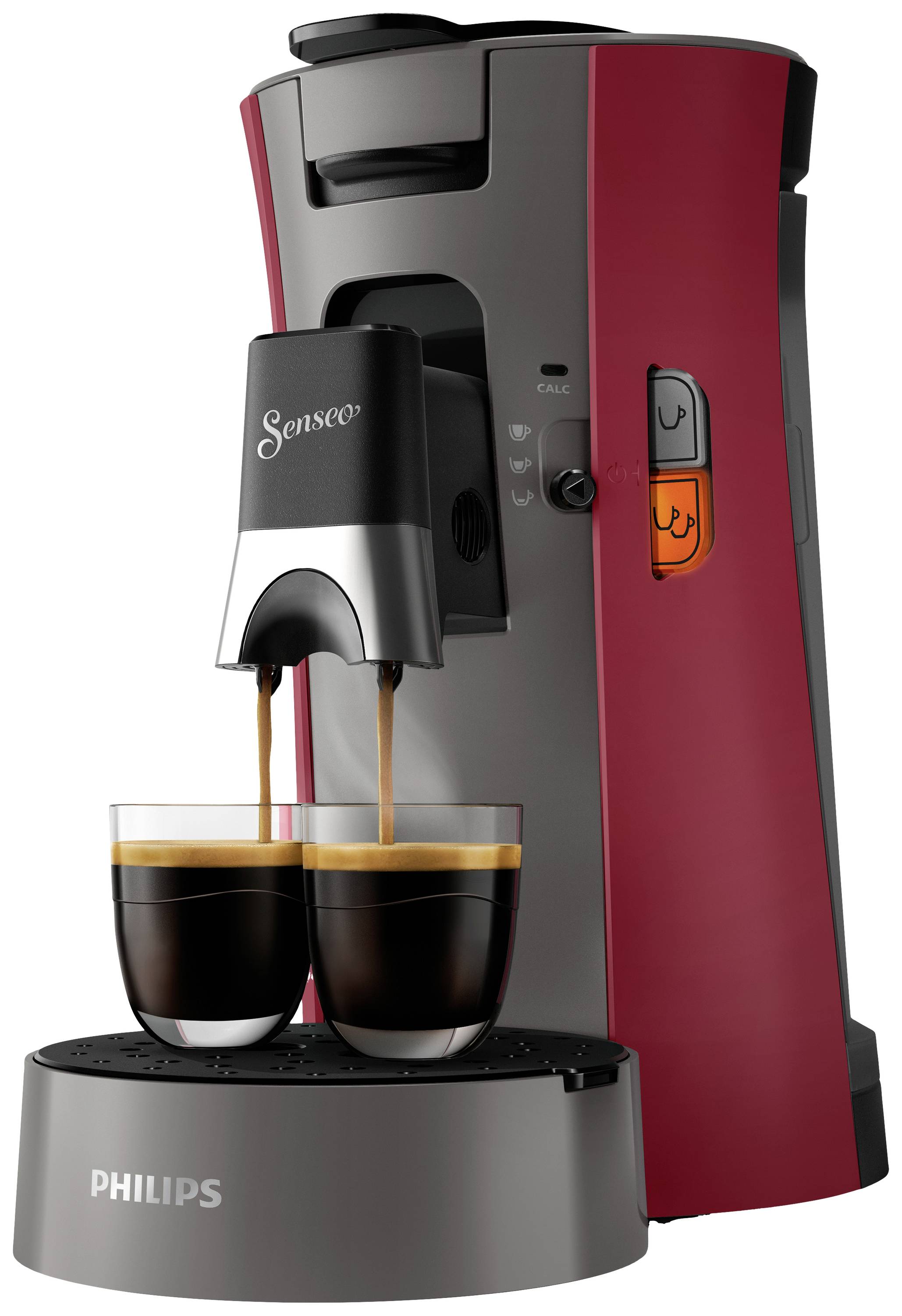 Image of Philips Home SENSEO Select CSA230/90 Pod coffee machine Red