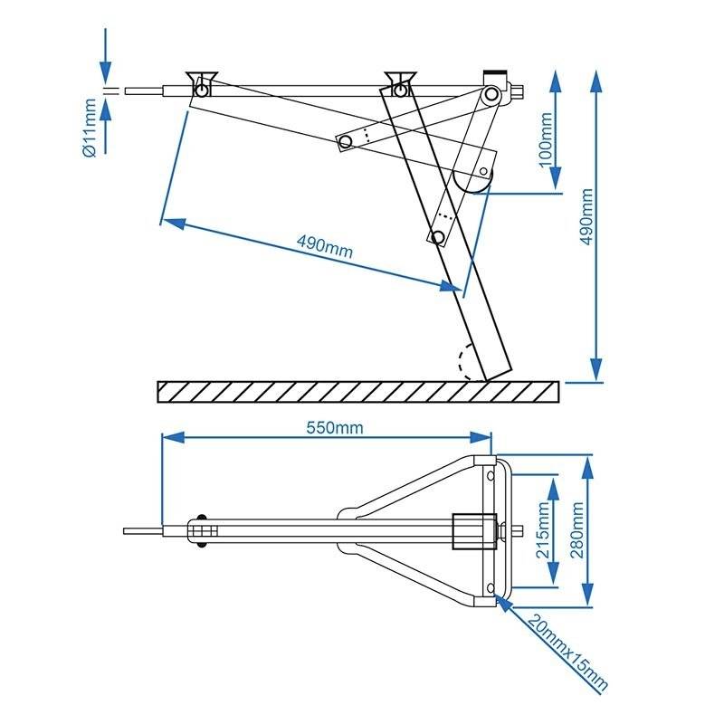 ProPlus Trailer support leg 1 pc(s)-8