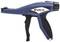 A blue hand tool with a black handle, labelled with 'EVO 7i' and 'PATENTED', is lying on its side.