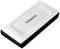Kingston external hard drive with a silver casing, rectangular in shape, compact and portable.