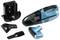 Handheld vacuum cleaner set with charging station, various attachments and a blue handheld vacuum cleaner. Suitable for small cleaning tasks.