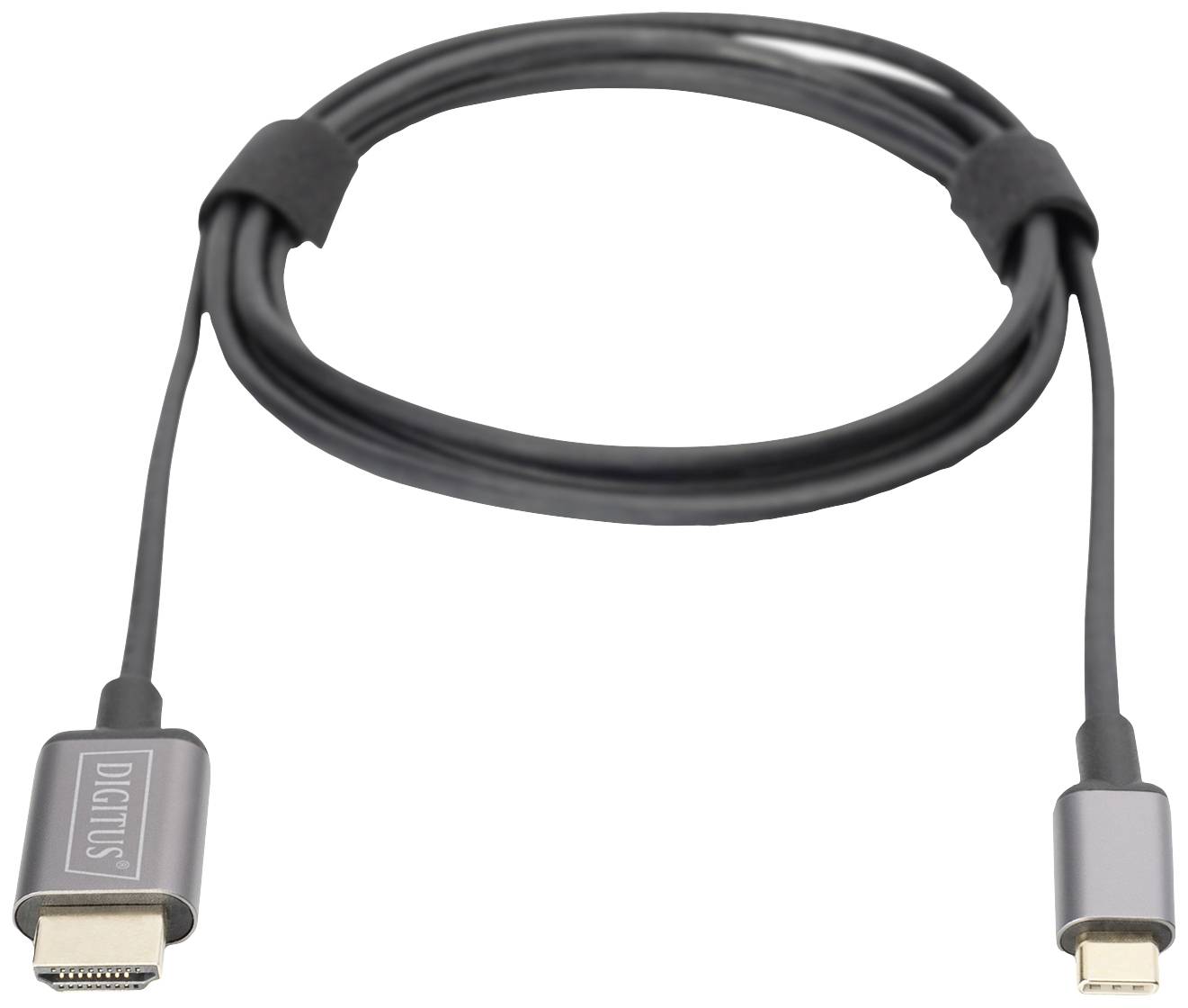 Digitus USB cable USB-C® plug, USB-A socket 0.15 m Black DB-300315-001-S-4