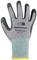 Work glove made of grey fabric with black rubber coating on the fingers and palms. Inscription: 'Honeywell WorkEasy'.