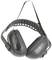 Black and grey ear defenders with an adjustable headband. Suitable for noise protection in loud environments.