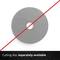 A grey cutting disc is crossed diagonally with a red line. Below it reads: 'Cutting disc available separately'.