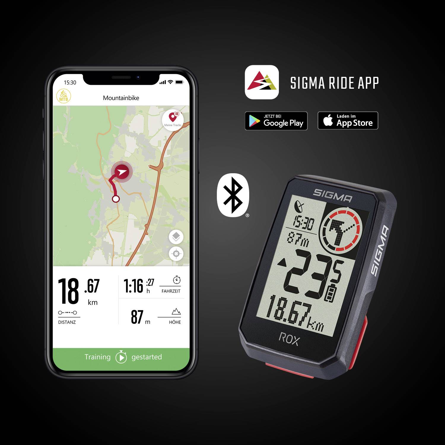Sigma ROX 2.0 Bicycle GPS Cycling GPS, GLONASS, sprayproof-8