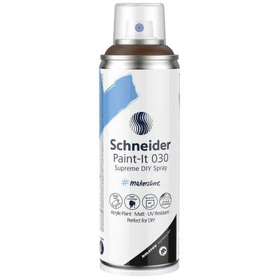 Spray can with the label 'Schneider Paint-It 030 Supreme DIY Spray'. Contains acrylic paint, matte, UV-resistant, ideal for DIY.