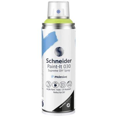 'Spray Can: Schneider Paint-It 030, Acrylic Paint, Matt, UV-Resistant. Suitable for DIY Projects.'