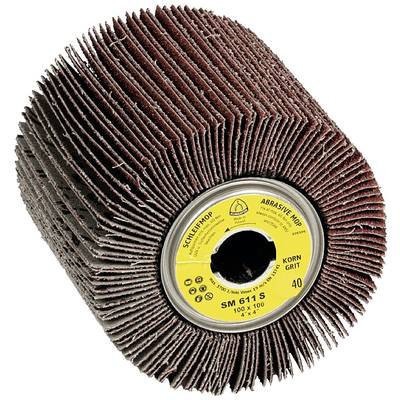 Sanding Mop Professional Flap Discs. 'Klingspor' brand with yellow label, 40 grit for surface treatment.