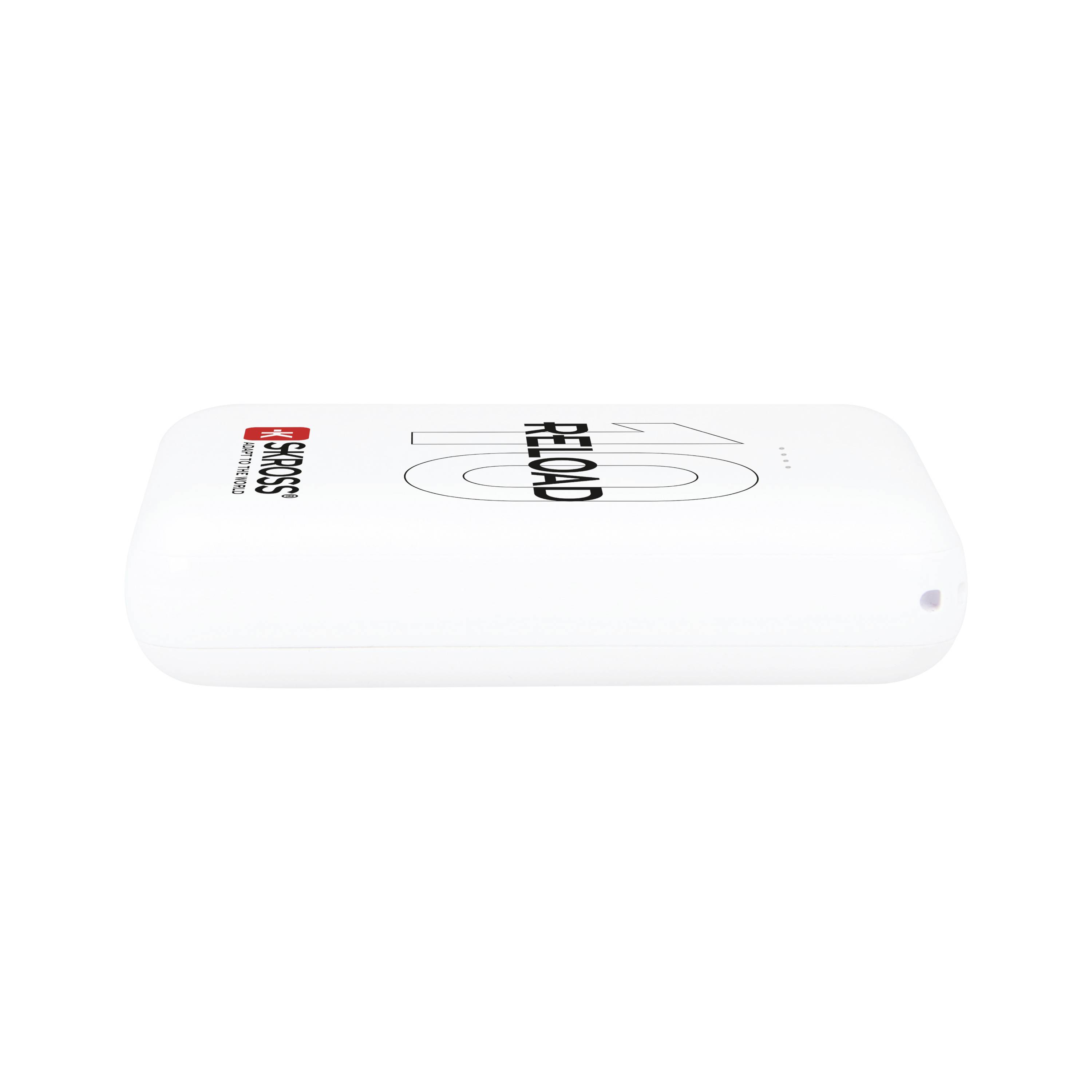 Skross Reload 10 Power bank 10000 mAh Li-ion White Status display-1