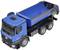 Blue plastic tipper lorry with six wheels, an open cargo hold, and details that mimic a real goods vehicle.