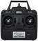 Black radio remote control with two joysticks and buttons, marked with '2.4GHz Frequency Control' and 'Amewi Radio Control'.