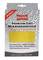 Yellow Microfibre Cloth 30x30 cm, packaged with the label 'Premium 2-in-1 Microfibre Cloth'. Suitable for cleaning, drying and polishing.