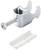 'Metal clip with screw, BK-1, beside white plastic component. Used for fastening installations or components.'<br><br>Note: This is a direct translation to British English, maintaining the technical and descriptive nature of the original German text.