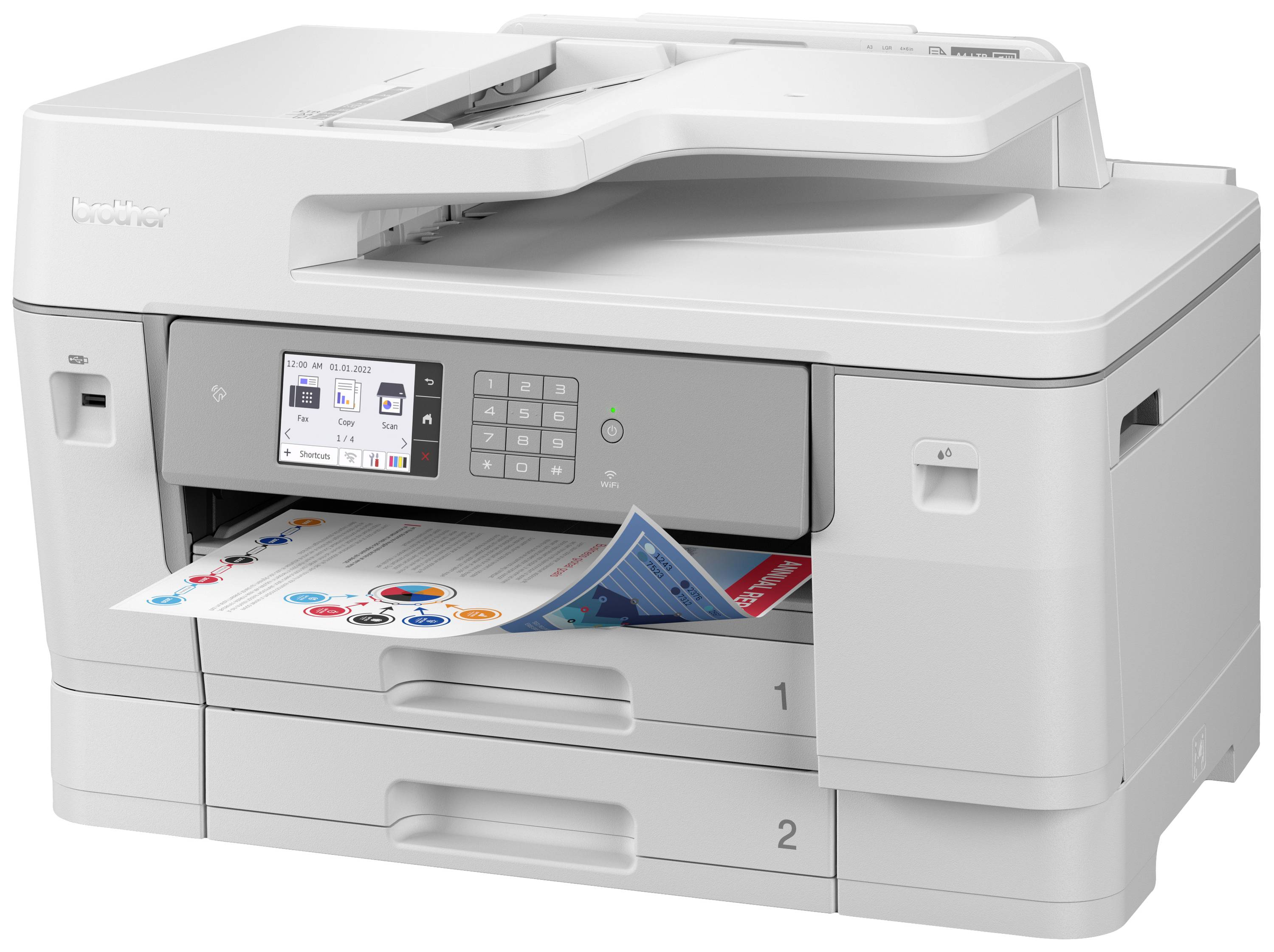 Brother MFCJ6955DW Inkjet multifunction printer A3 Printer, scanner