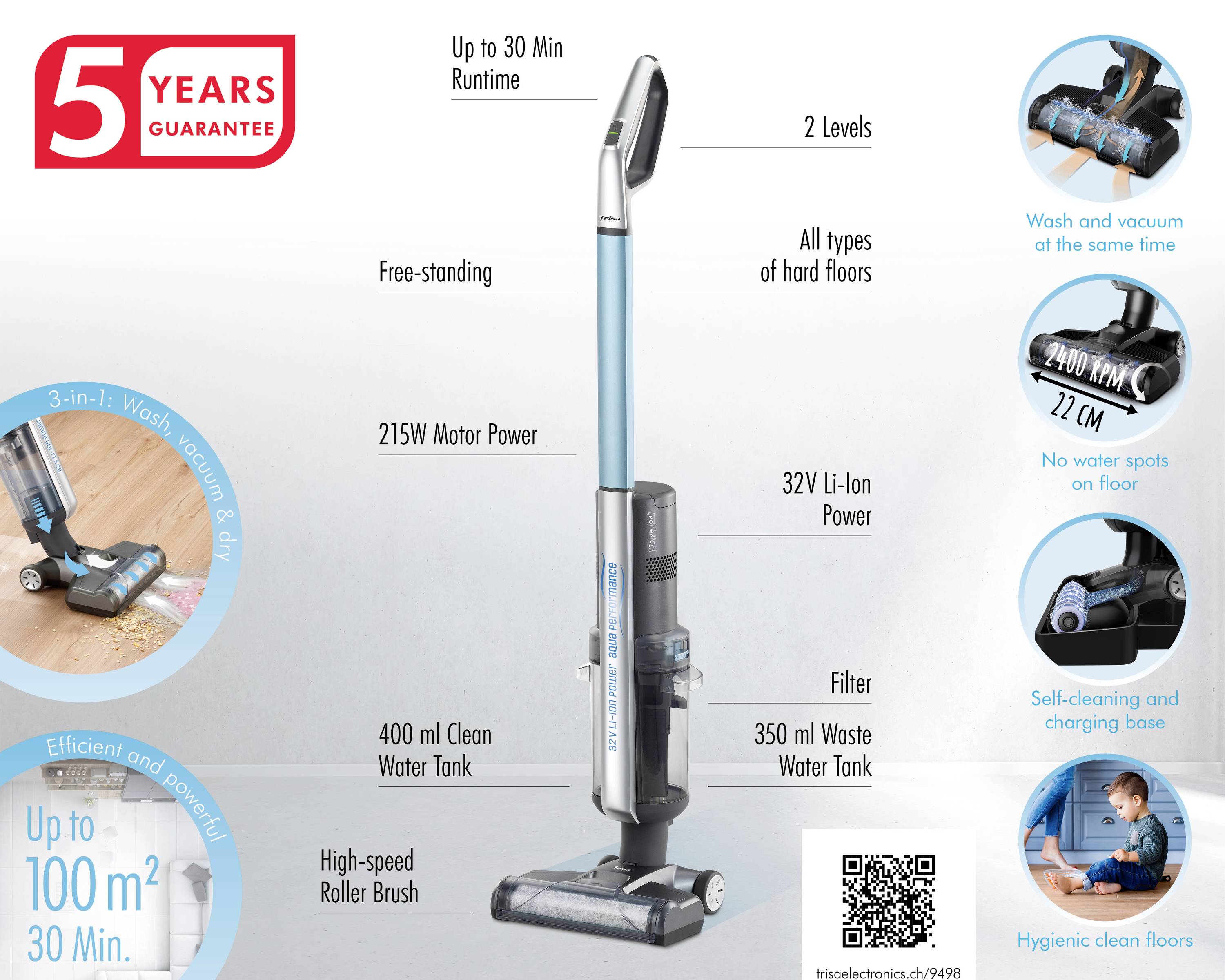 Trisa T9813 Handheld battery vacuum 