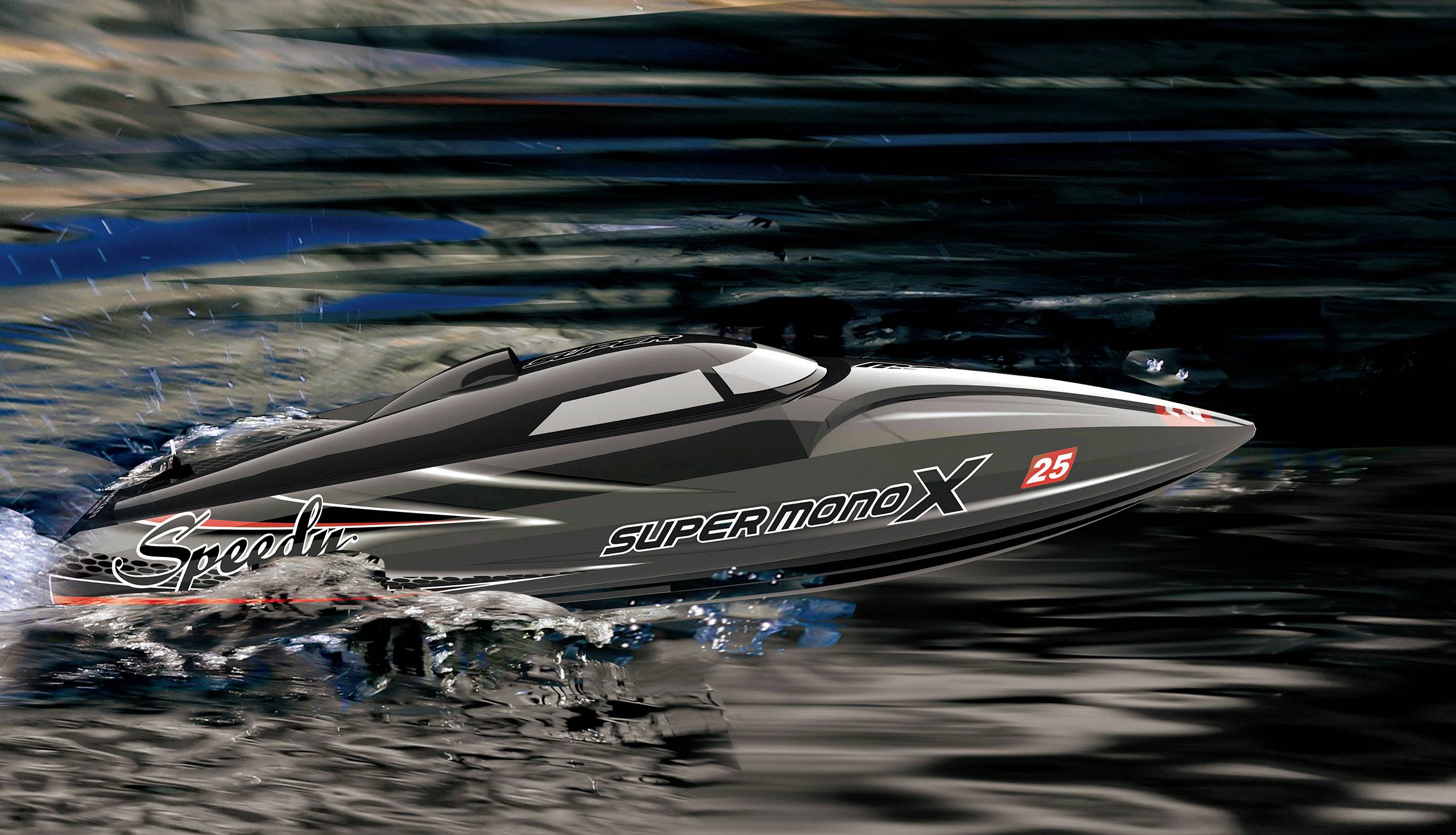 Amewi Super Mono X V3 RC model speedboat RtR 420 mm-5
