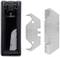 A tool with a black plastic casing on the left and two silver blades on the right, likely spare parts.