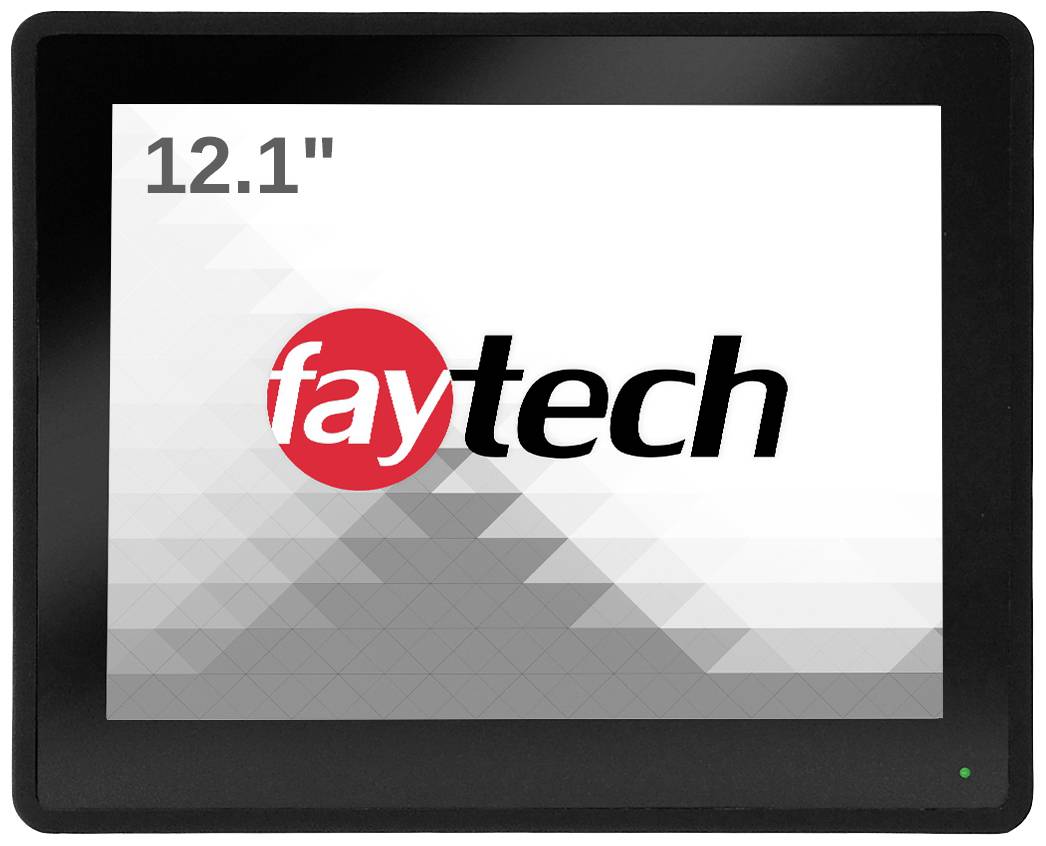 Faytech 1010502308 Touchscreen EEC: F (A - G) 30.7 cm (12.1 inch) 1920 x 1080 p 4:3 25 ms HDMI™, DVI, VGA, Headphone jack (3.5 mm), USB