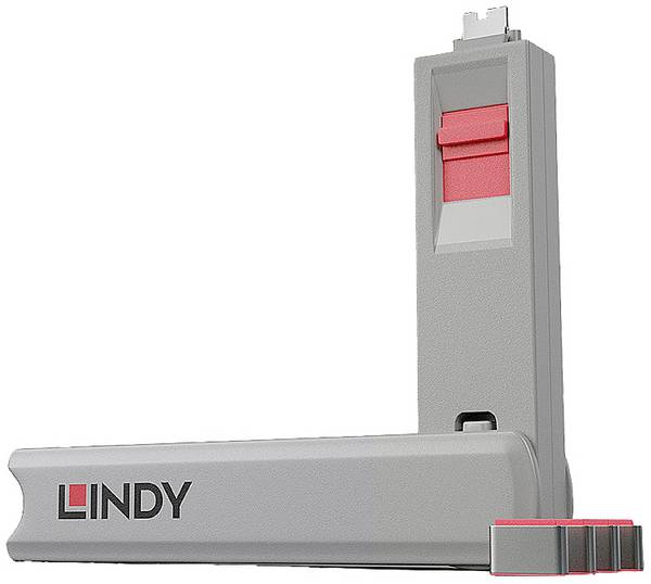 <br> LINDY<br> USB-C® socket lock<br> Lindy - Schloss für USB-C-Port - Rot<br> <br> 4-piece set<br> Pink<br> Key lock<br> incl. 1 key<br> 40425<br>