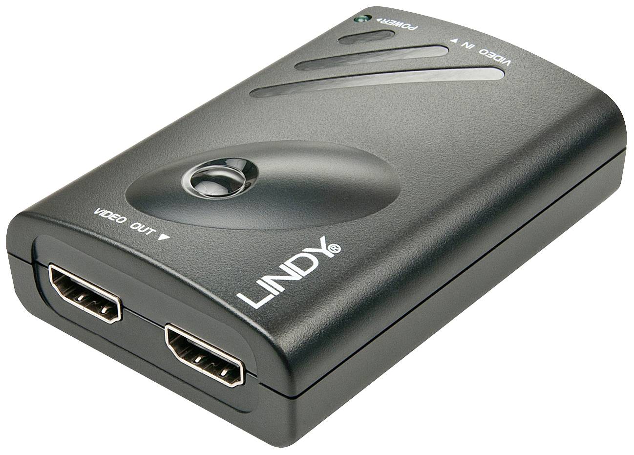 LINDY 38409 DisplayPort / HDMI Converter [1x DisplayPort socket - 2x HDMI socket] Black
