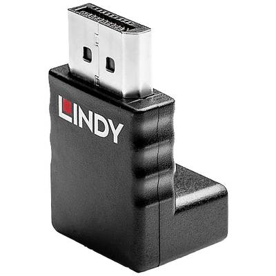 Image of LINDY 41366 DisplayPort Adapter [1x DisplayPort plug - 1x DisplayPort socket] Black