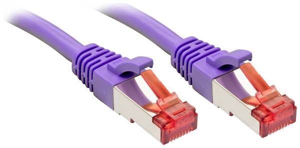 LINDY 47830 RJ45 Patch cable CAT 6 S/FTP 20.00 m Violet Braided shield 1 pc(s)