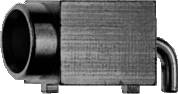 A black and white image of a rectangular metal part with grooves on one surface. No further details are visible in the background.