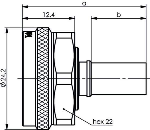 Telegärtner J01440A0002 100025180 4.3-10 connector Plug, straight 1 pc(s)