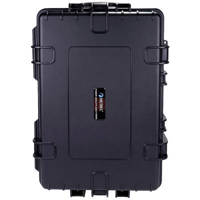 Black, robust suitcase with Metre logo on the front. Suitable for secure transportation of delicate equipment.