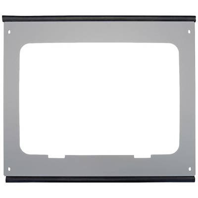 A rectangular frame with two black bars at the top and bottom, presumably a screen or projection surface.