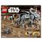 LEGO Star Wars Set 75337 featuring an AT-TE Walker and several minifigures, including clone troopers and droids, in a battle scene.
