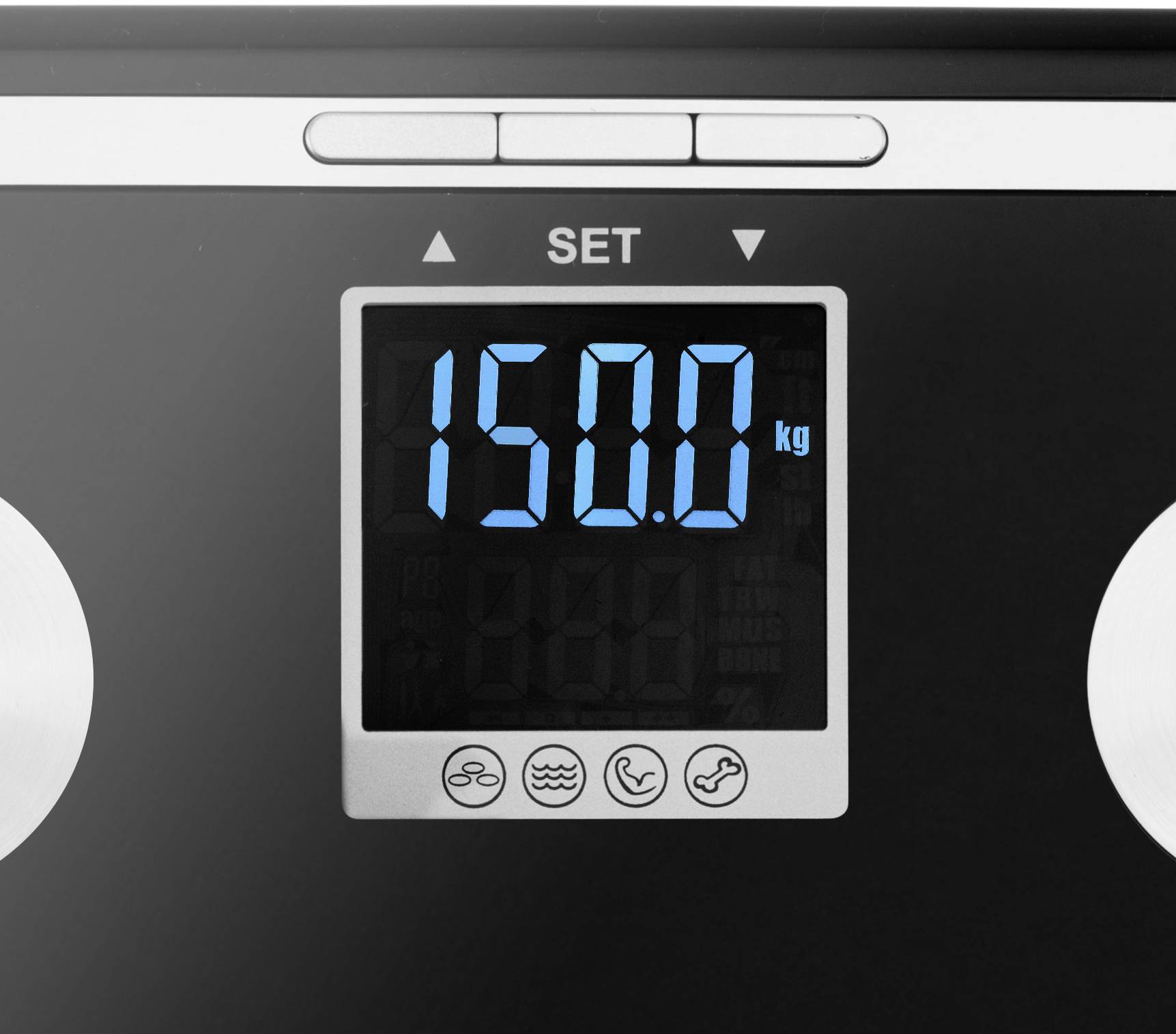 Tristar WG-2424 Smart bathroom scales WG-2424 Weight range=150 kg Black-1
