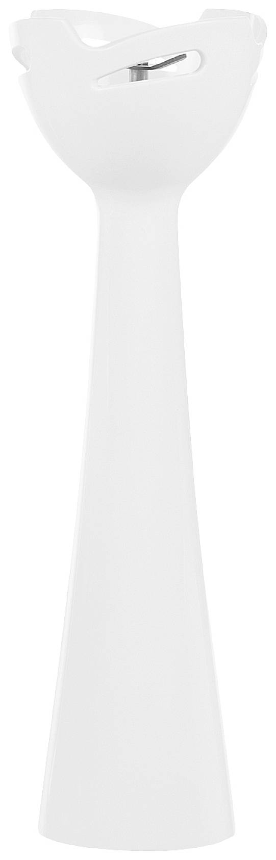 White stand mixer attachment with a smooth surface, suitable for chopping or mixing ingredients.