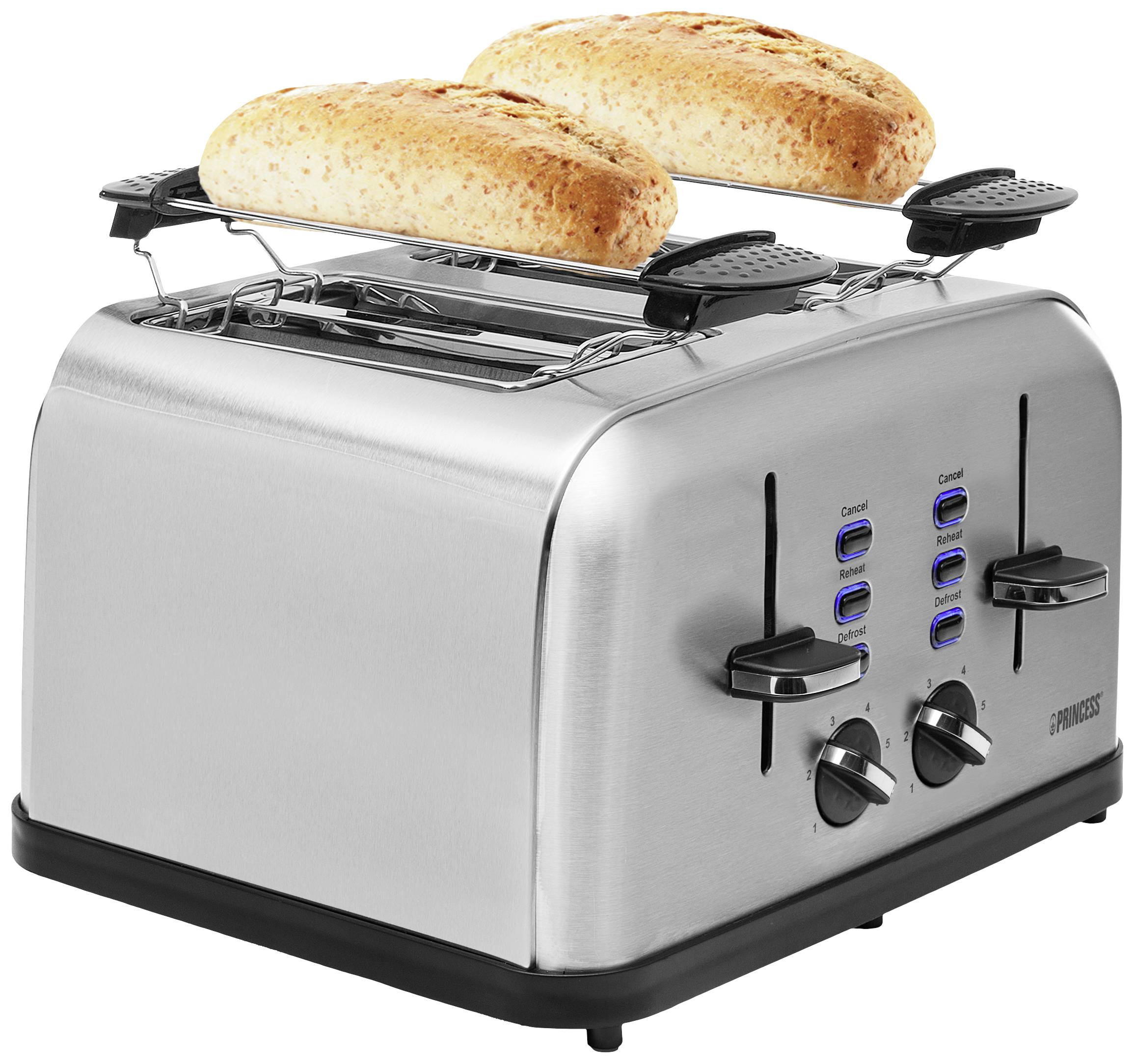 Princess 142355 twin toaster with home baking attachment stainless
