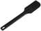 A black plastic spatula with a long handle and a rectangular flat end. Ideal for mixing and spreading.