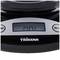 Digital kitchen scales with a display showing '0.01' grams and a black casing; Tristar brand visible.