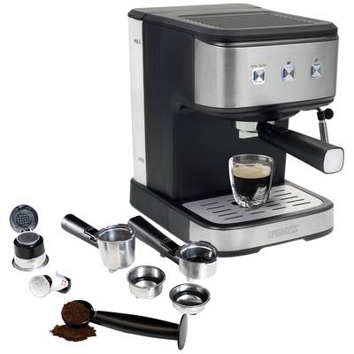 Princess 249413 Espresso machine with sump filter holder Stainless steel, Black 850 W 