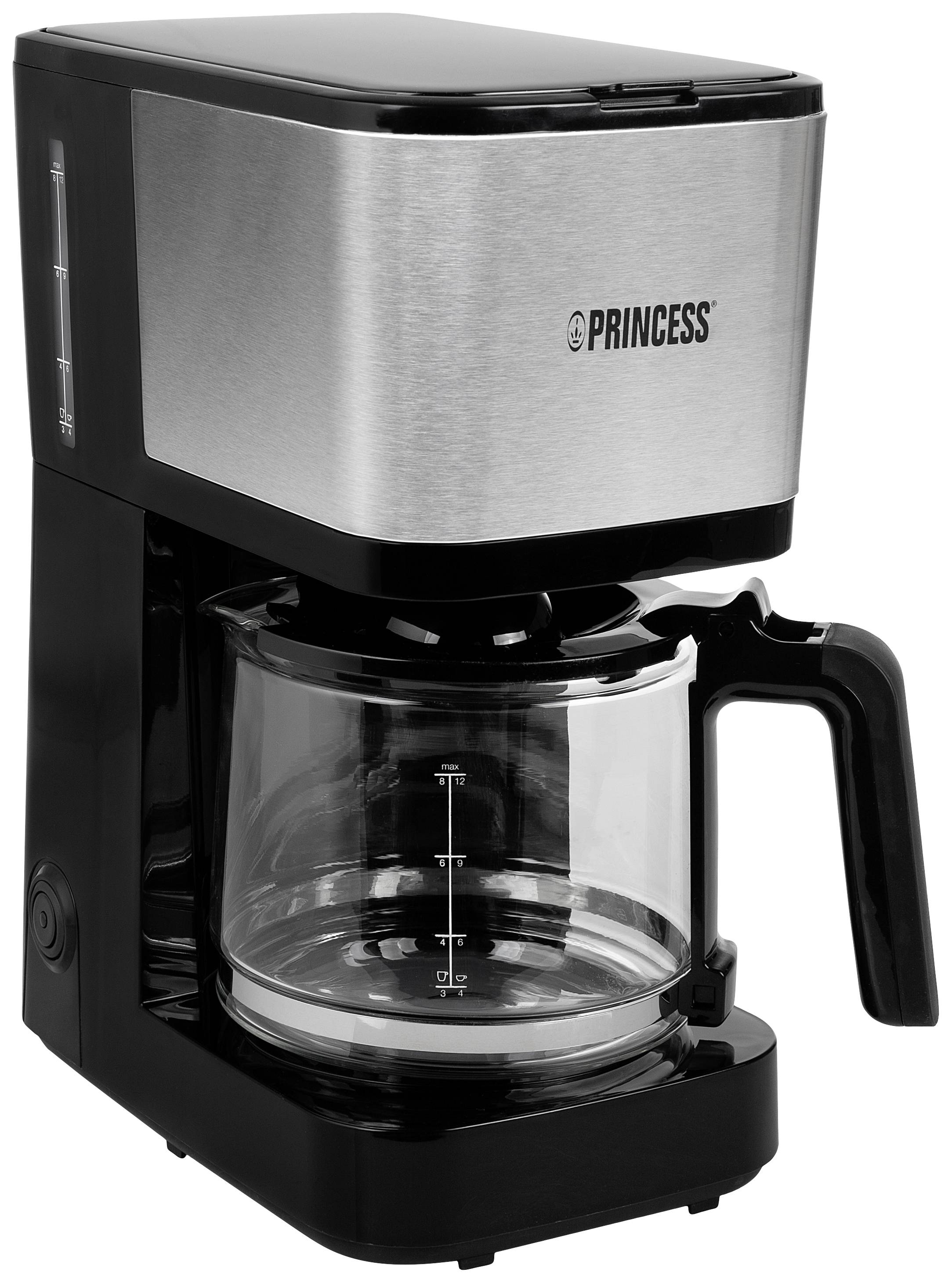 Image of Princess 246031 Coffee maker Black, Silver Cup volume=12