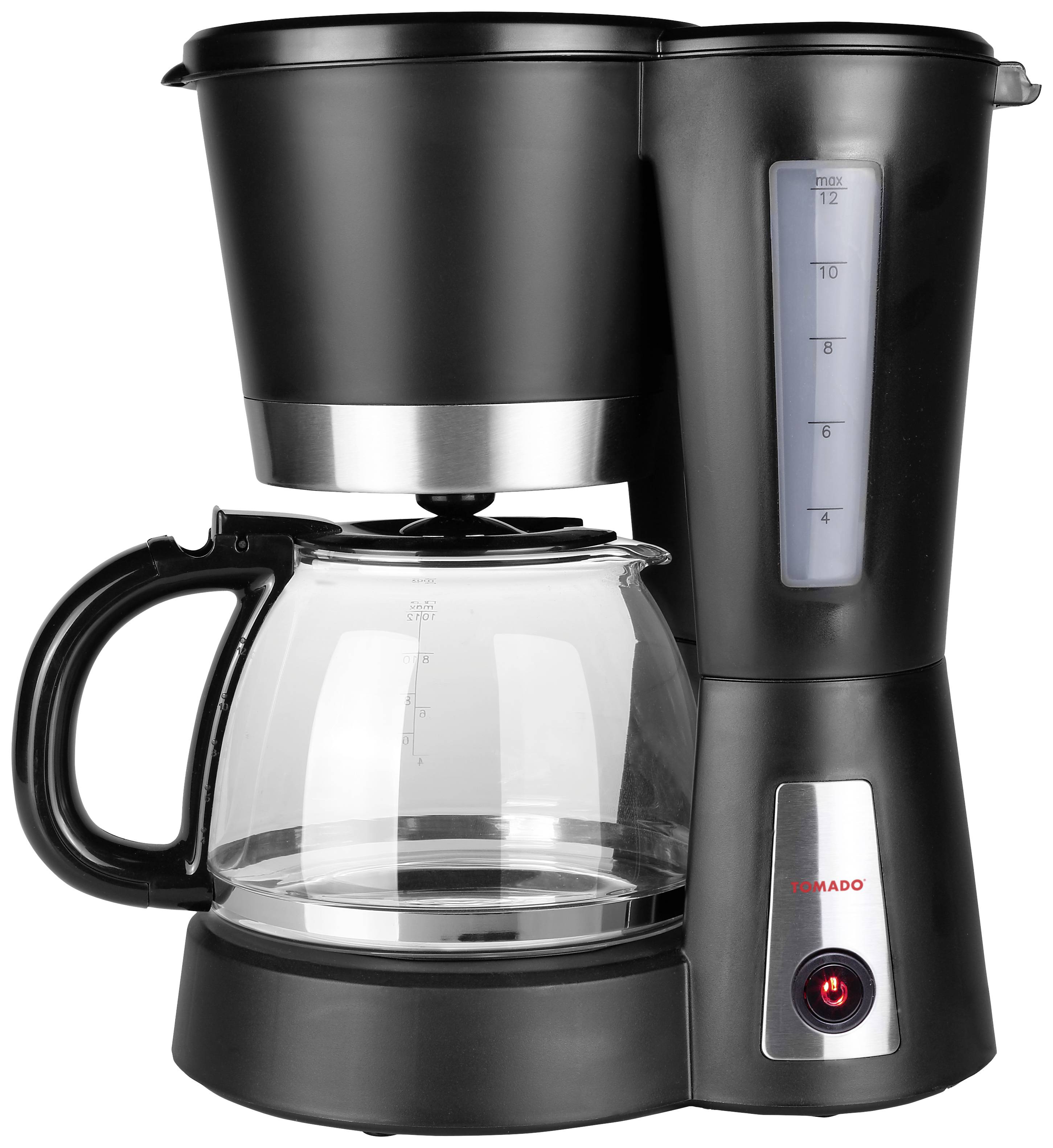 Image of Tristar CM-1236 Coffee maker Black, Silver Cup volume=10 Plate warmer