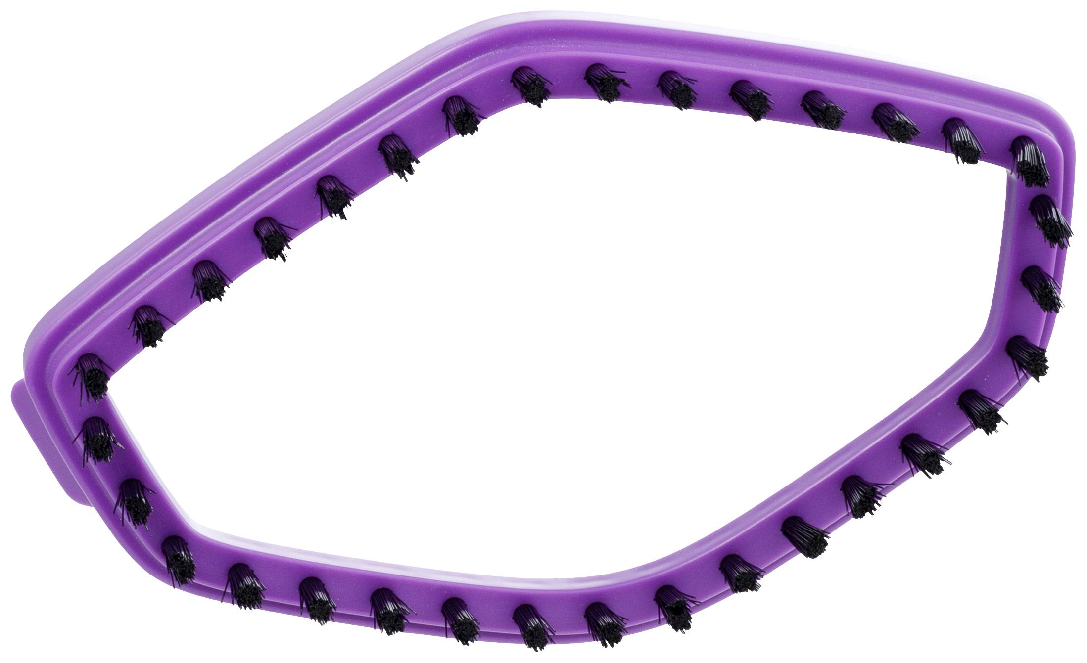 Lilac-shaped brush attachment with black bristles, presumably for cleaning purposes.<br><br>Note: This translation is already in British English and does not require significant modification.