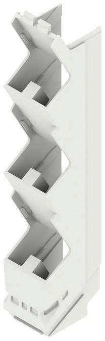 Weidmüller CH20M17 S PPP LGY 2018 DIN rail casing (side panel) closed, for DIN rail mounting 17.5 x 22.83 Plastic Grey 12 pc(s)