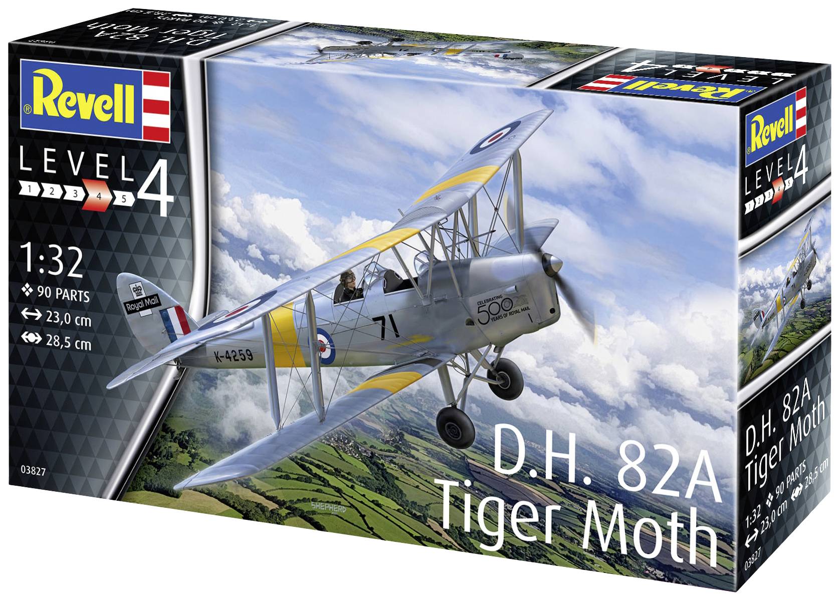 Revell 03827 D.H. 82A Tiger Moth Model aircraft assembly kit 132