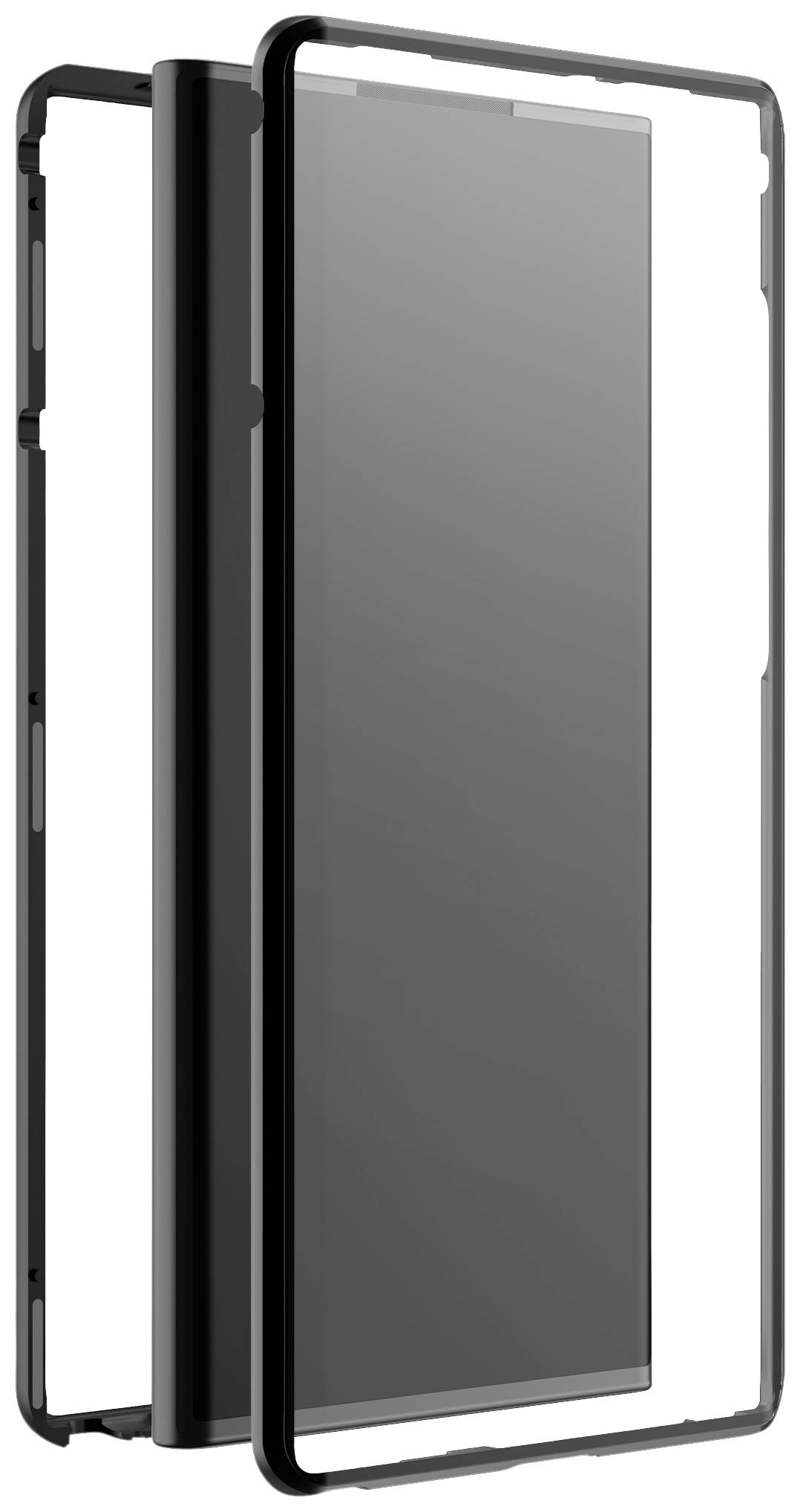 Black Rock 360° Cover Samsung Galaxy S22 Ultra Black Inductive charging 2166TGC02