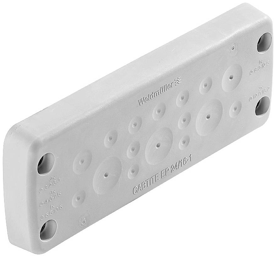Weidmüller CABTITE EP 24/16-1 GY Cable grommet Thermoplastic Grey 10 pc(s)
