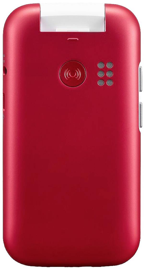 doro 6820 Big button flip top mobile phone Charging station Red-7