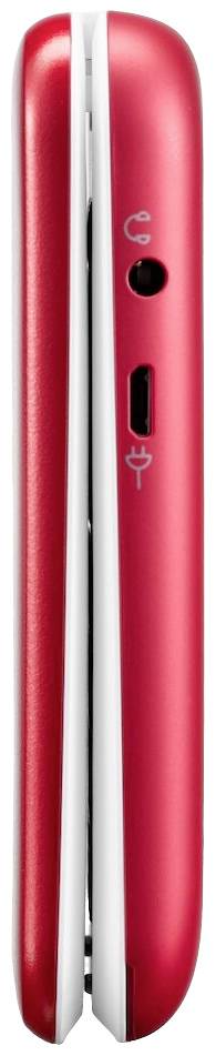 doro 6820 Big button flip top mobile phone Charging station Red-9